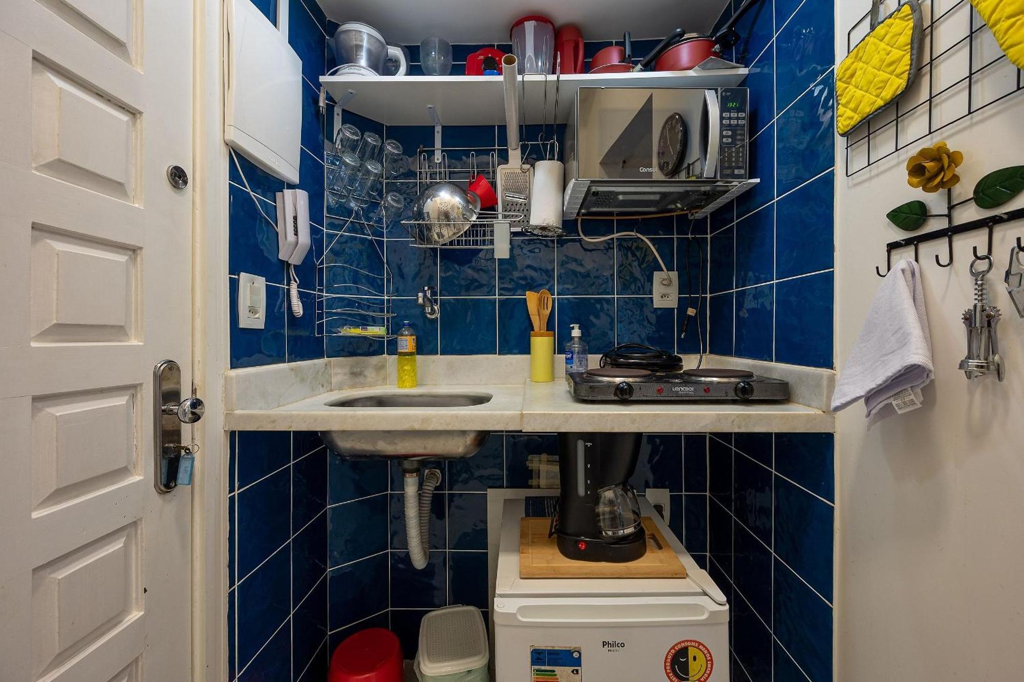 Studio Na Quadra Da Praia De Copacabana ริโอเดจาเนโร ภายนอก รูปภาพ